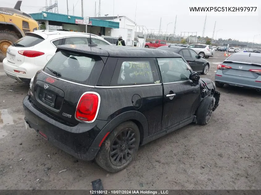 2019 Mini 3 Door VIN: WMWXP5C51K2H97977 Lot: 12118012