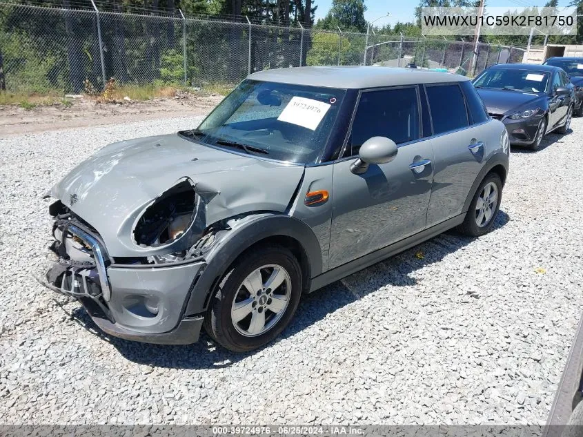 2019 Mini Hardtop Cooper VIN: WMWXU1C59K2F81750 Lot: 39724976