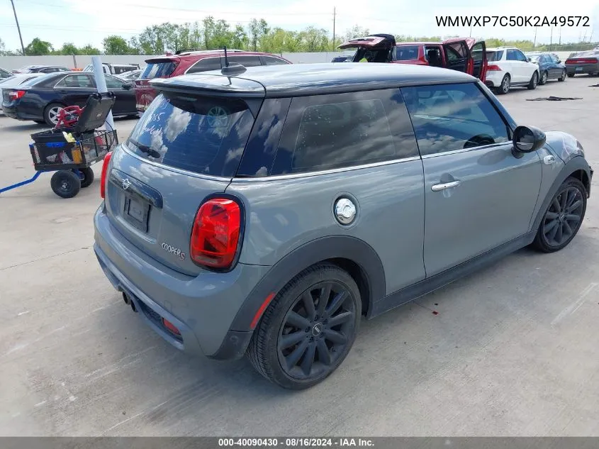 2019 Mini Hardtop Cooper S VIN: WMWXP7C50K2A49572 Lot: 40090430