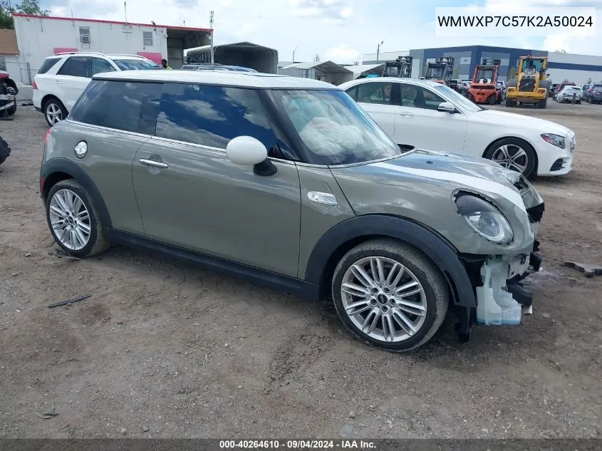 2019 Mini Hardtop Cooper S VIN: WMWXP7C57K2A50024 Lot: 40264610