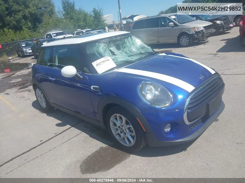 WMWXP5C54K2H29852 2019 Mini Hardtop Cooper