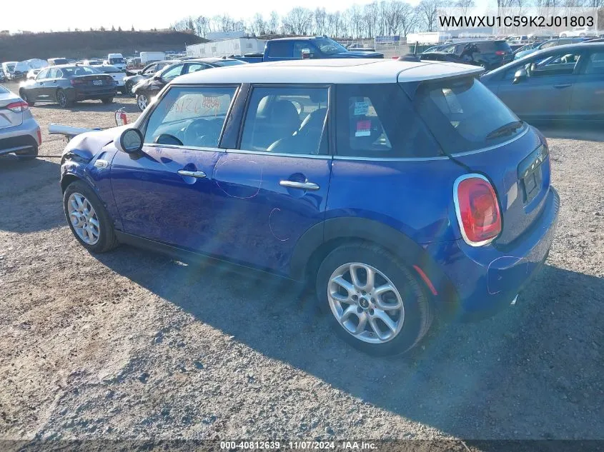 2019 Mini Hardtop Cooper VIN: WMWXU1C59K2J01803 Lot: 40812639