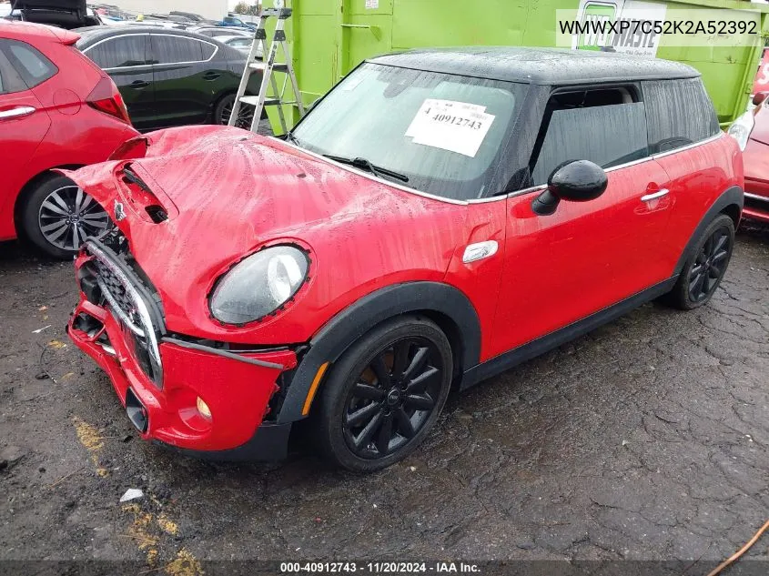 2019 Mini Hardtop Cooper S VIN: WMWXP7C52K2A52392 Lot: 40912743