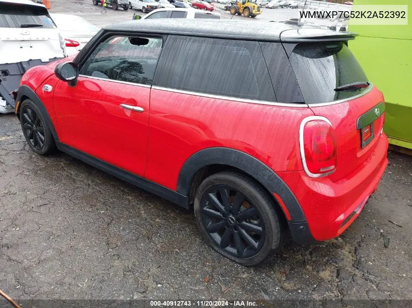 2019 Mini Hardtop Cooper S VIN: WMWXP7C52K2A52392 Lot: 40912743