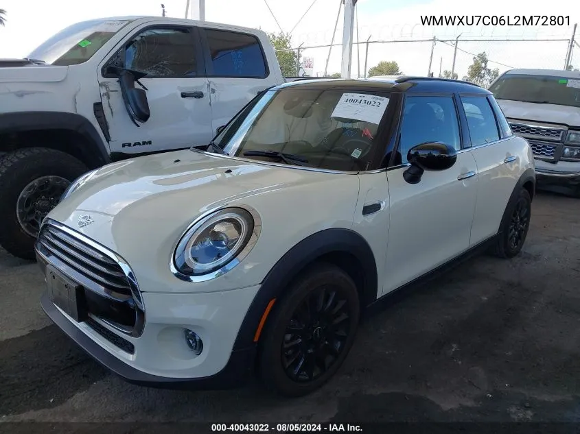 2020 Mini Hardtop Cooper VIN: WMWXU7C06L2M72801 Lot: 40043022