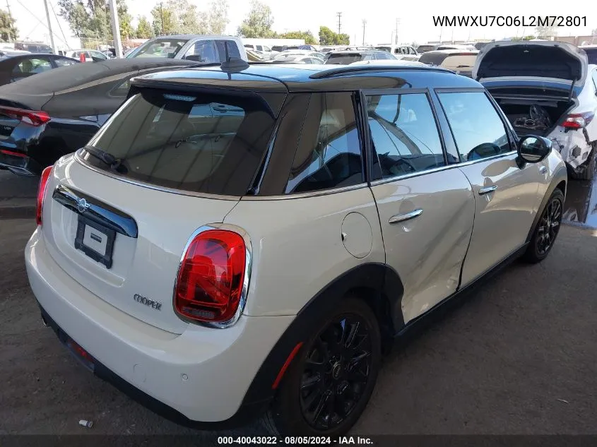 2020 Mini Hardtop Cooper VIN: WMWXU7C06L2M72801 Lot: 40043022