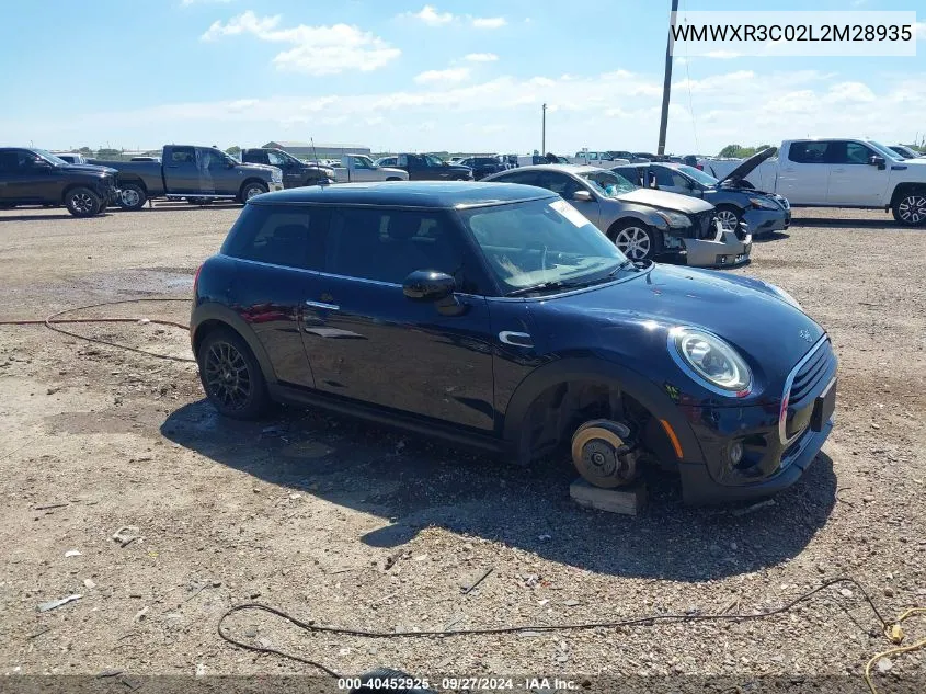 2020 Mini Hardtop Cooper VIN: WMWXR3C02L2M28935 Lot: 40452925