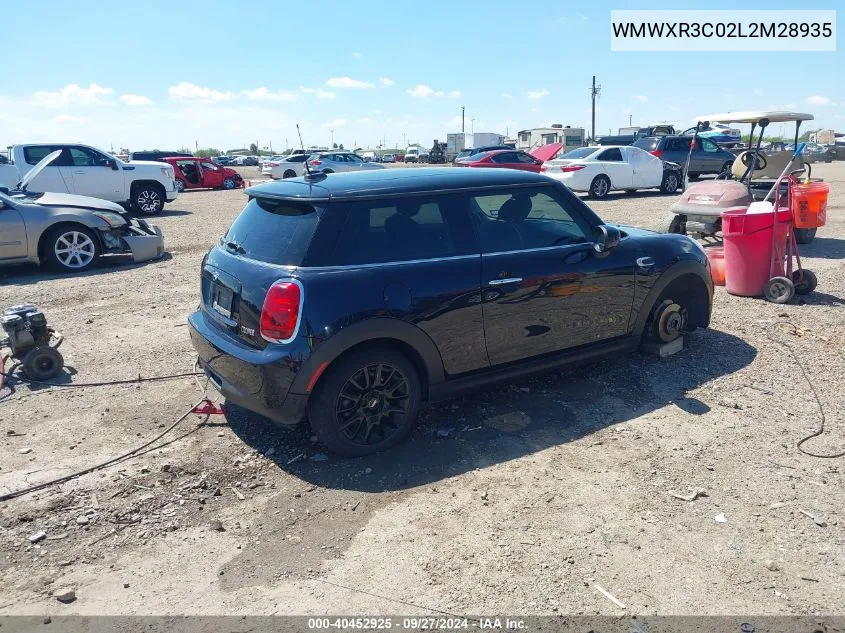 2020 Mini Hardtop Cooper VIN: WMWXR3C02L2M28935 Lot: 40452925