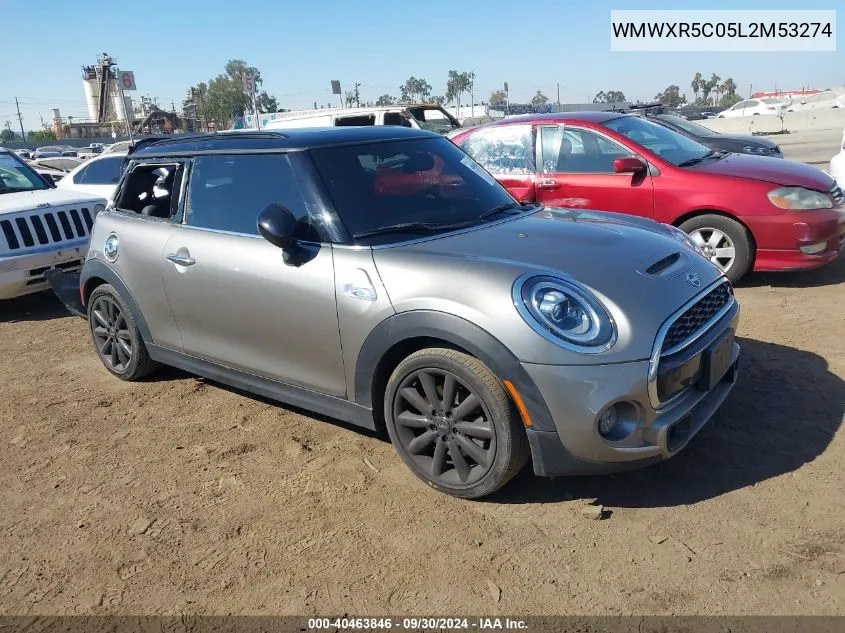 2020 Mini Hardtop Cooper S VIN: WMWXR5C05L2M53274 Lot: 40463846