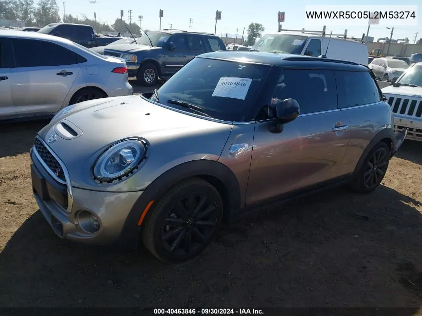 2020 Mini Hardtop Cooper S VIN: WMWXR5C05L2M53274 Lot: 40463846