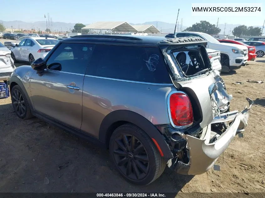 2020 Mini Hardtop Cooper S VIN: WMWXR5C05L2M53274 Lot: 40463846