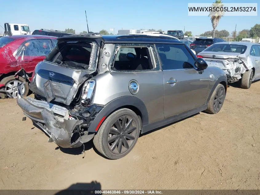 2020 Mini Hardtop Cooper S VIN: WMWXR5C05L2M53274 Lot: 40463846