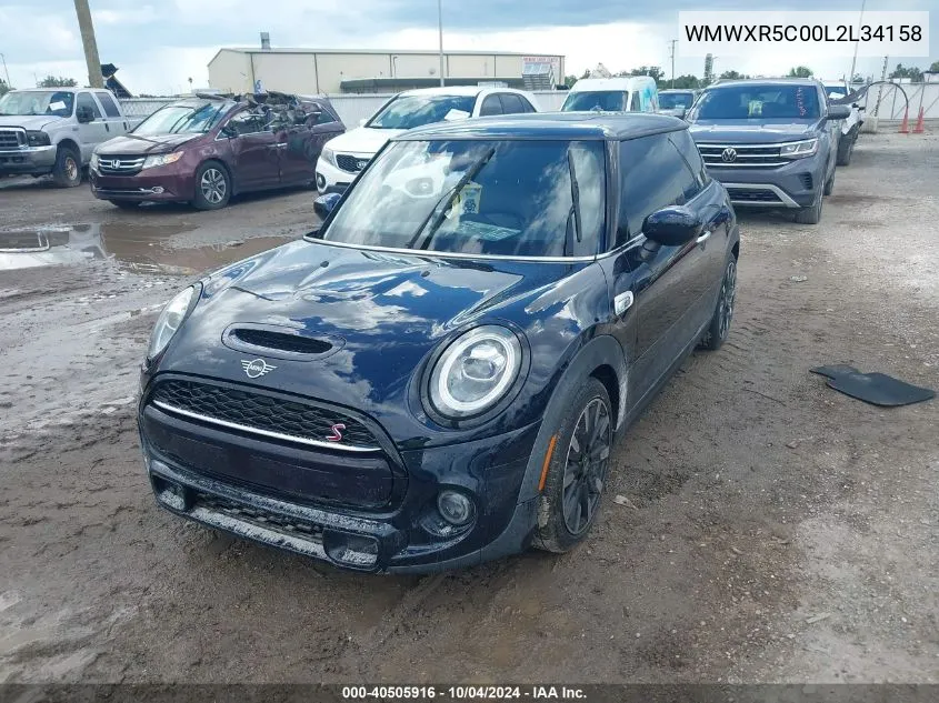 2020 Mini Hardtop Cooper S VIN: WMWXR5C00L2L34158 Lot: 40505916