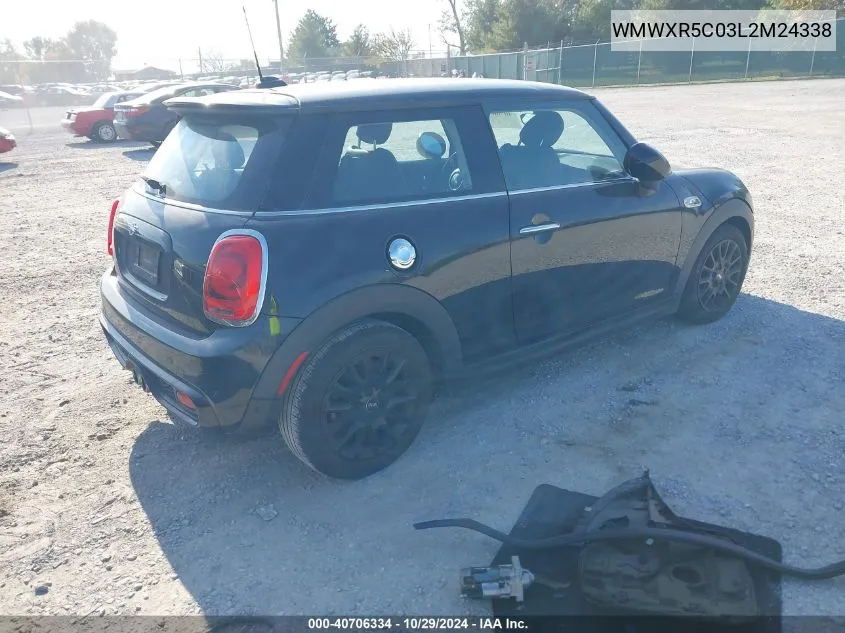 2020 Mini Hardtop Cooper S VIN: WMWXR5C03L2M24338 Lot: 40706334