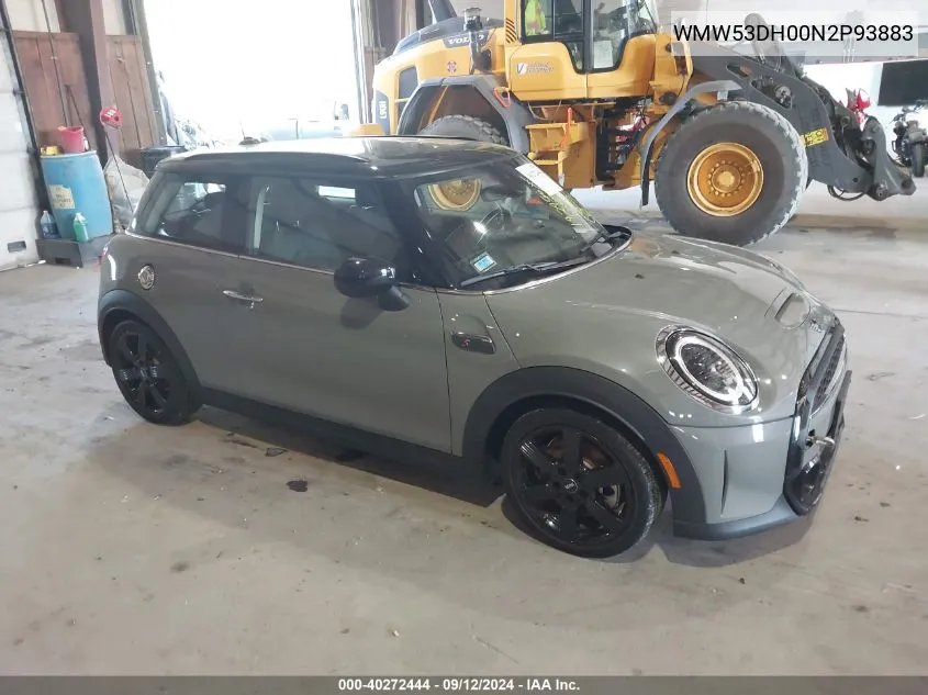 2022 Mini Hardtop Cooper S VIN: WMW53DH00N2P93883 Lot: 40272444