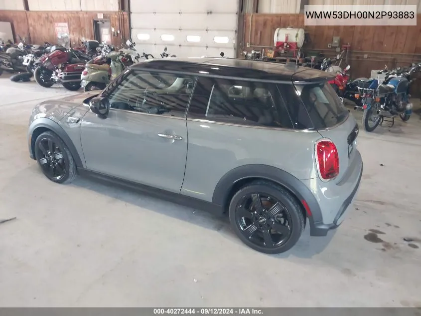 2022 Mini Hardtop Cooper S VIN: WMW53DH00N2P93883 Lot: 40272444