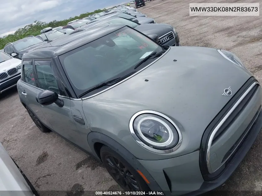 2022 Mini Hardtop Cooper VIN: WMW33DK08N2R83673 Lot: 40524676