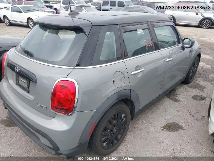 2022 Mini Hardtop Cooper VIN: WMW33DK08N2R83673 Lot: 40524676