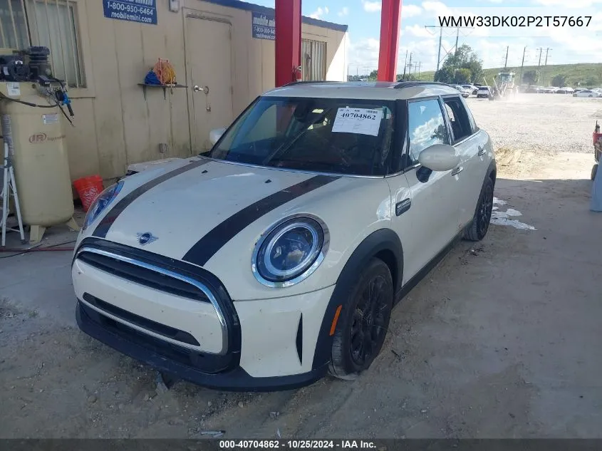 2023 Mini Hardtop Cooper VIN: WMW33DK02P2T57667 Lot: 40704862