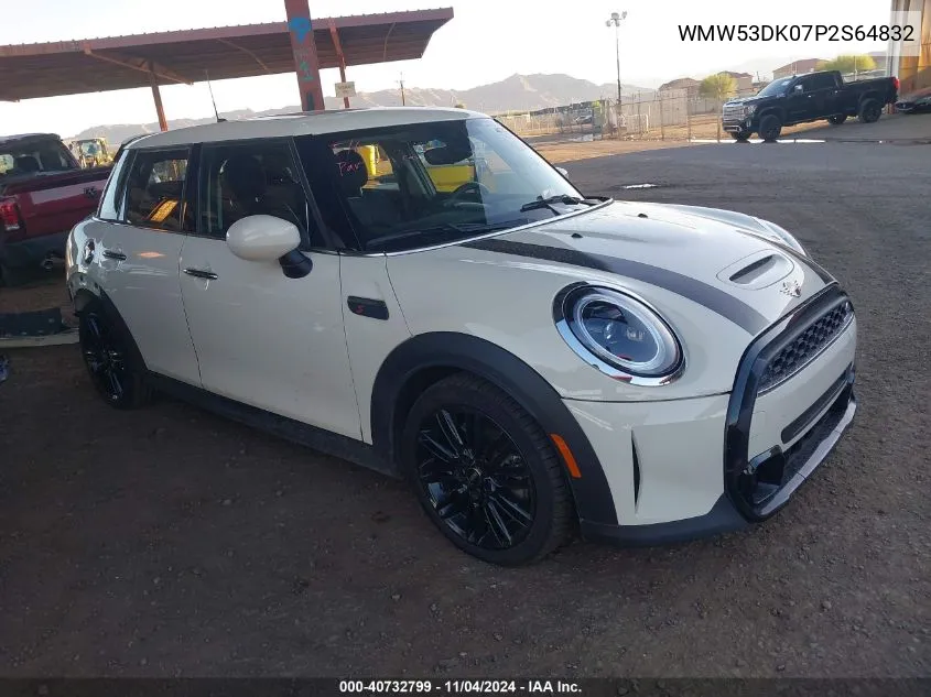 2023 Mini Hardtop Cooper S VIN: WMW53DK07P2S64832 Lot: 40732799