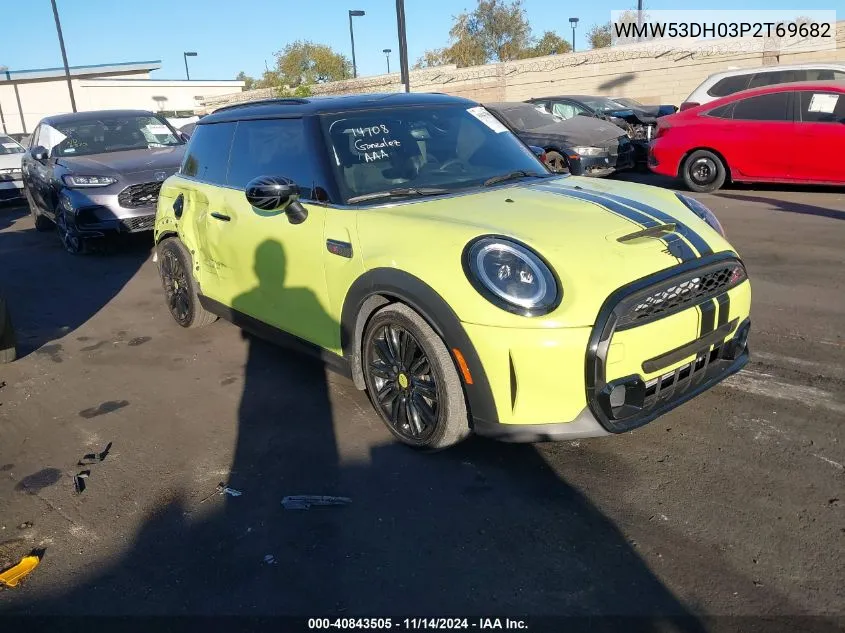 2023 Mini Hardtop Cooper S VIN: WMW53DH03P2T69682 Lot: 40843505