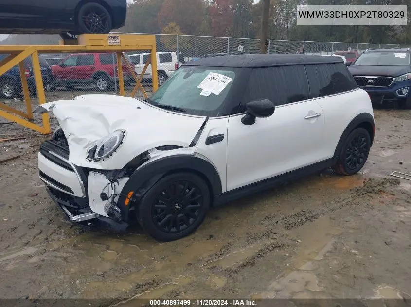 2023 Mini Hardtop Cooper VIN: WMW33DH0XP2T80329 Lot: 40897499