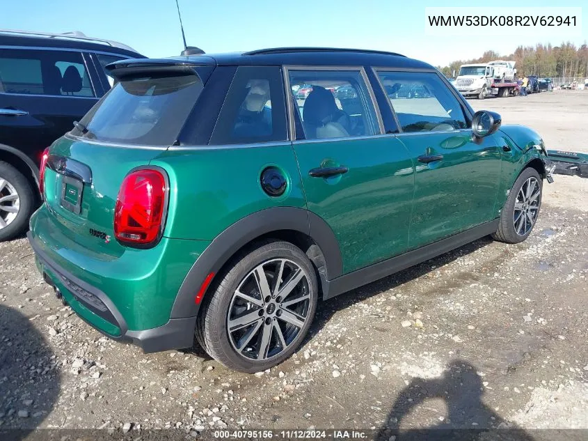 2024 Mini Hardtop Cooper S VIN: WMW53DK08R2V62941 Lot: 40795156