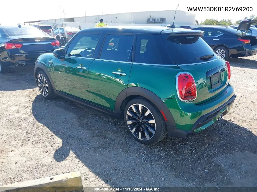 2024 Mini Hardtop Cooper S VIN: WMW53DK01R2V69200 Lot: 40854234