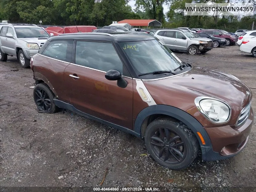 2014 Mini Paceman Cooper VIN: WMWSS1C5XEWN94369 Lot: 40464860