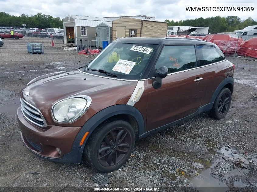 2014 Mini Paceman Cooper VIN: WMWSS1C5XEWN94369 Lot: 40464860