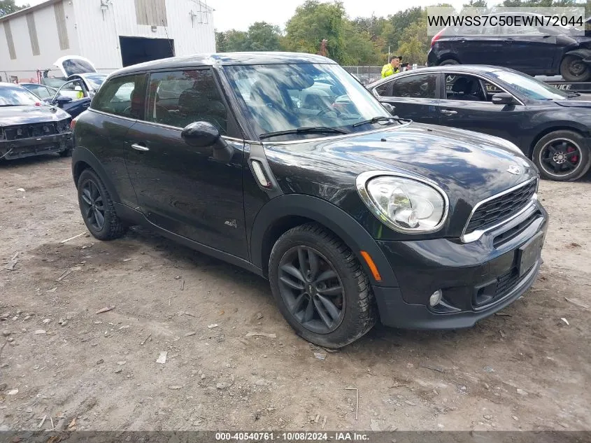 2014 Mini Paceman Cooper S VIN: WMWSS7C50EWN72044 Lot: 40540761