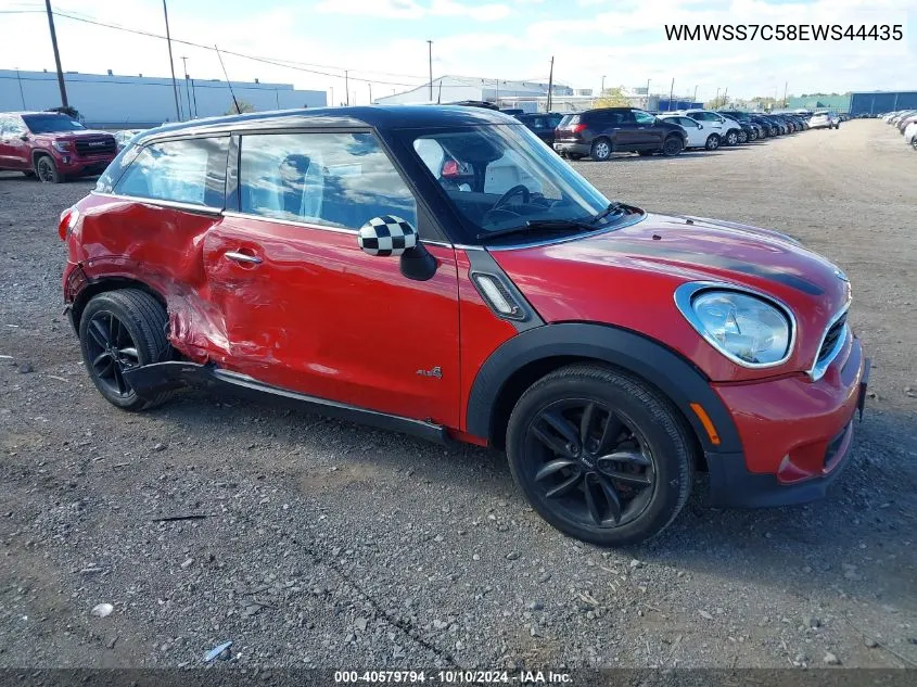 2014 Mini Paceman Cooper S VIN: WMWSS7C58EWS44435 Lot: 40579794