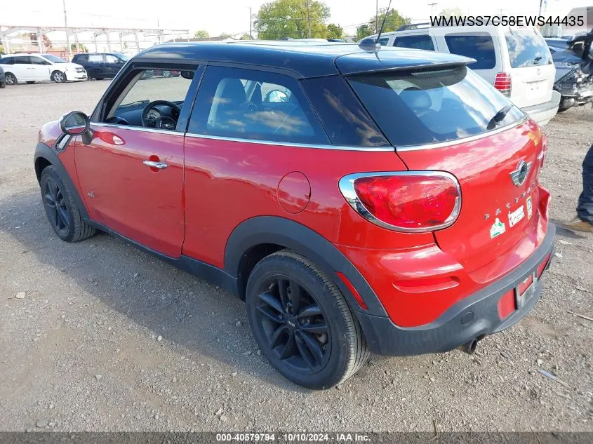 2014 Mini Paceman Cooper S VIN: WMWSS7C58EWS44435 Lot: 40579794