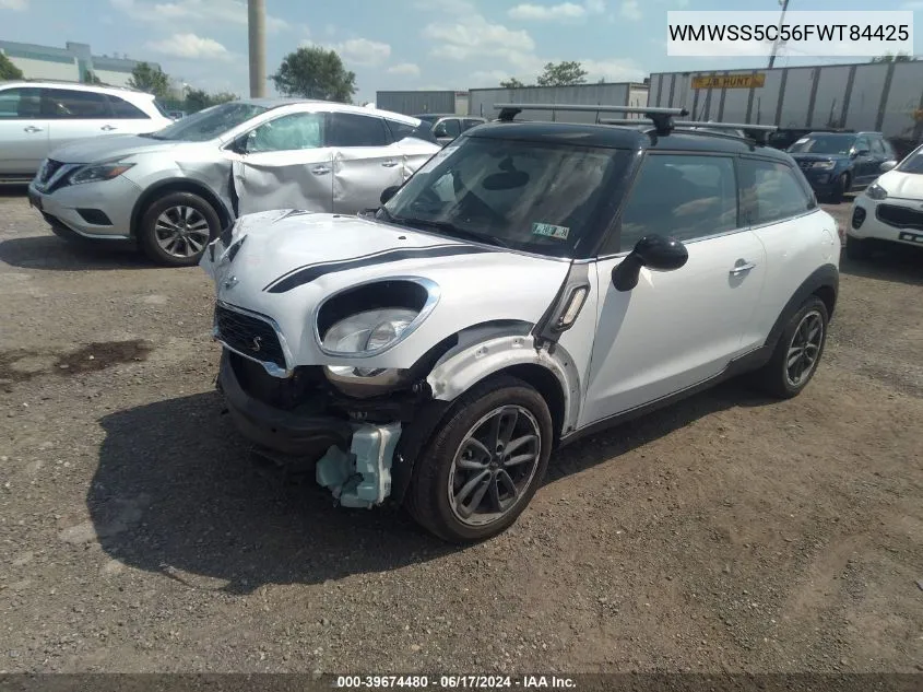 2015 Mini Paceman Cooper S VIN: WMWSS5C56FWT84425 Lot: 39674480