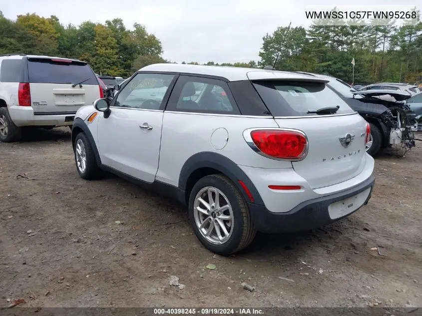 2015 Mini Paceman Cooper VIN: WMWSS1C57FWN95268 Lot: 40398245