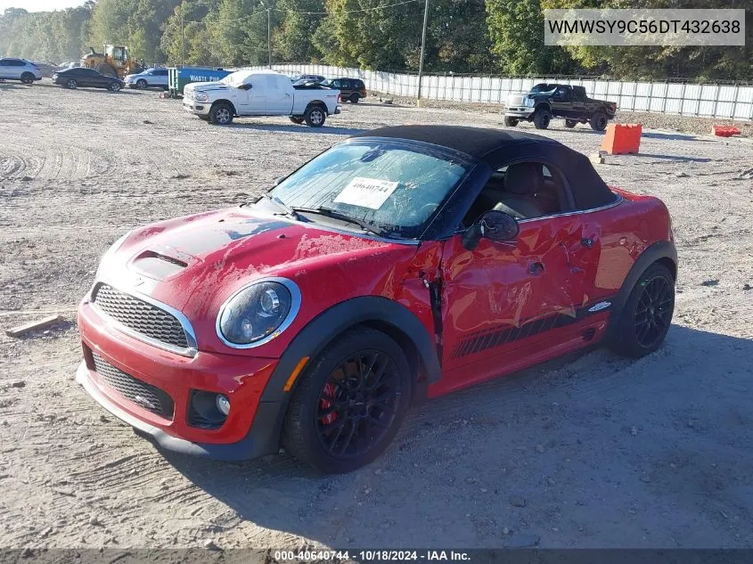 2013 Mini Roadster John Cooper Works VIN: WMWSY9C56DT432638 Lot: 40640744