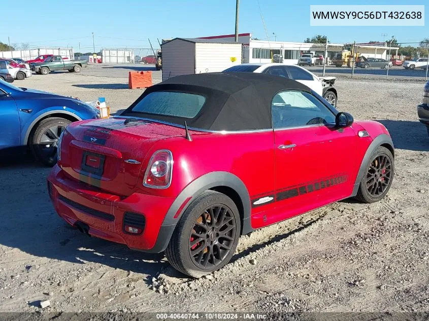 2013 Mini Roadster John Cooper Works VIN: WMWSY9C56DT432638 Lot: 40640744