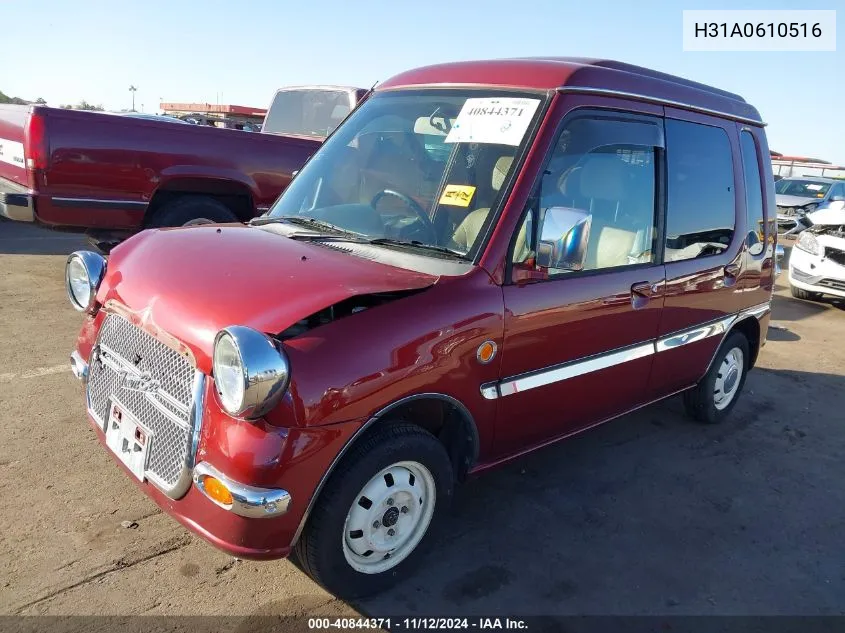 1997 Mitsubishi Minica Top VIN: H31A0610516 Lot: 40844371