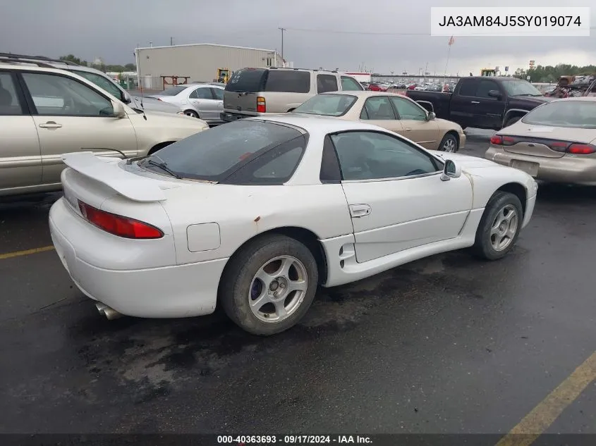 1995 Mitsubishi 3000 Gt VIN: JA3AM84J5SY019074 Lot: 40363693