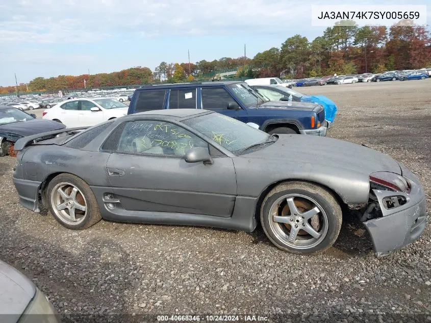 1995 Mitsubishi 3000 Gt Vr4 VIN: JA3AN74K7SY005659 Lot: 40668346