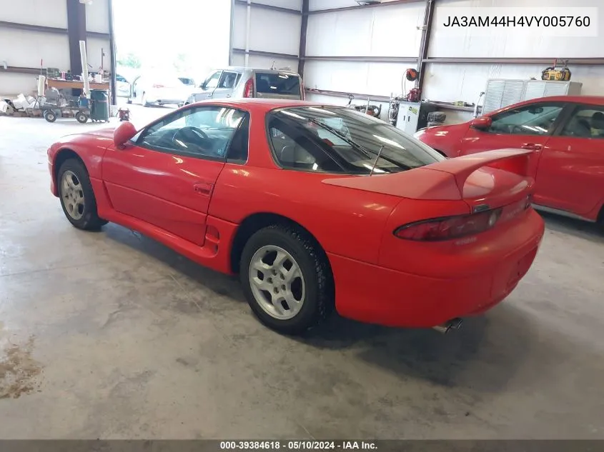 1997 Mitsubishi 3000 Gt VIN: JA3AM44H4VY005760 Lot: 39384618