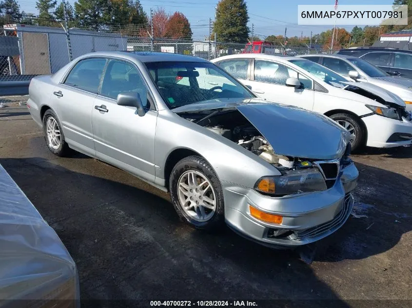 2000 Mitsubishi Diamante Ls VIN: 6MMAP67PXYT007981 Lot: 40700272