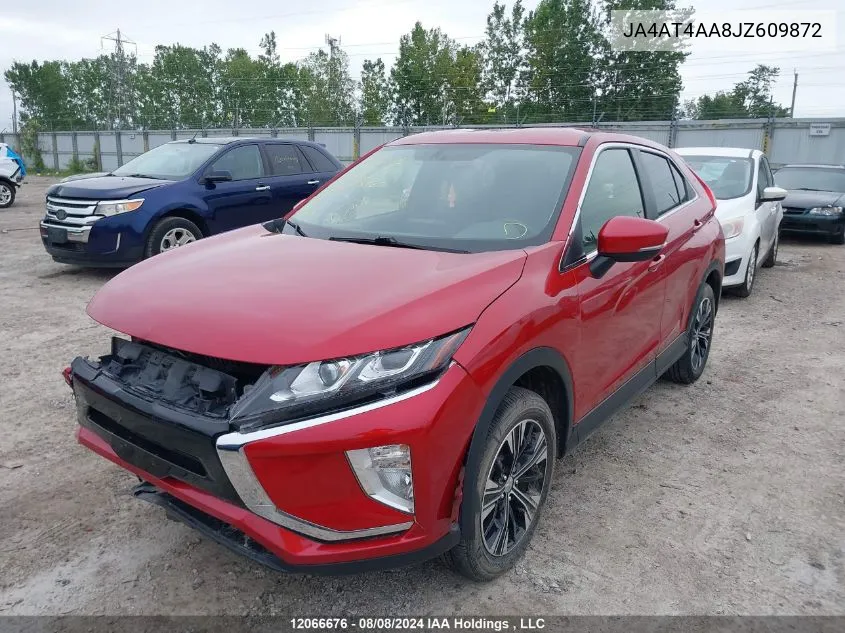 2018 Mitsubishi Eclipse Cross VIN: JA4AT4AA8JZ609872 Lot: 12066676