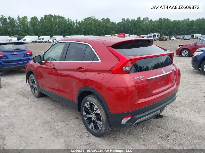 2018 Mitsubishi Eclipse Cross VIN: JA4AT4AA8JZ609872 Lot: 12066676