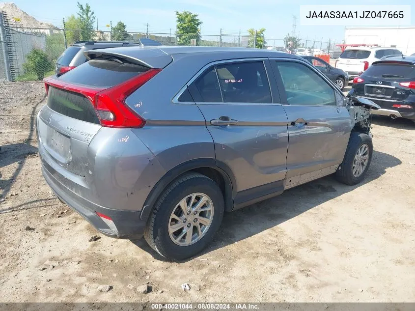 2018 Mitsubishi Eclipse Cross Es VIN: JA4AS3AA1JZ047665 Lot: 40021044