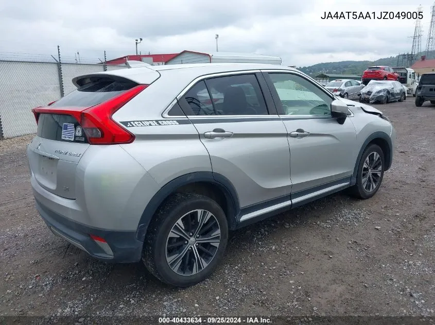 2018 Mitsubishi Eclipse Cross Se VIN: JA4AT5AA1JZ049005 Lot: 40433634