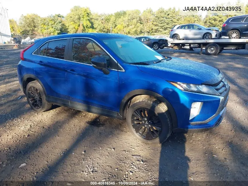 2018 Mitsubishi Eclipse Cross Le VIN: JA4AT4AA2JZ043935 Lot: 40516345