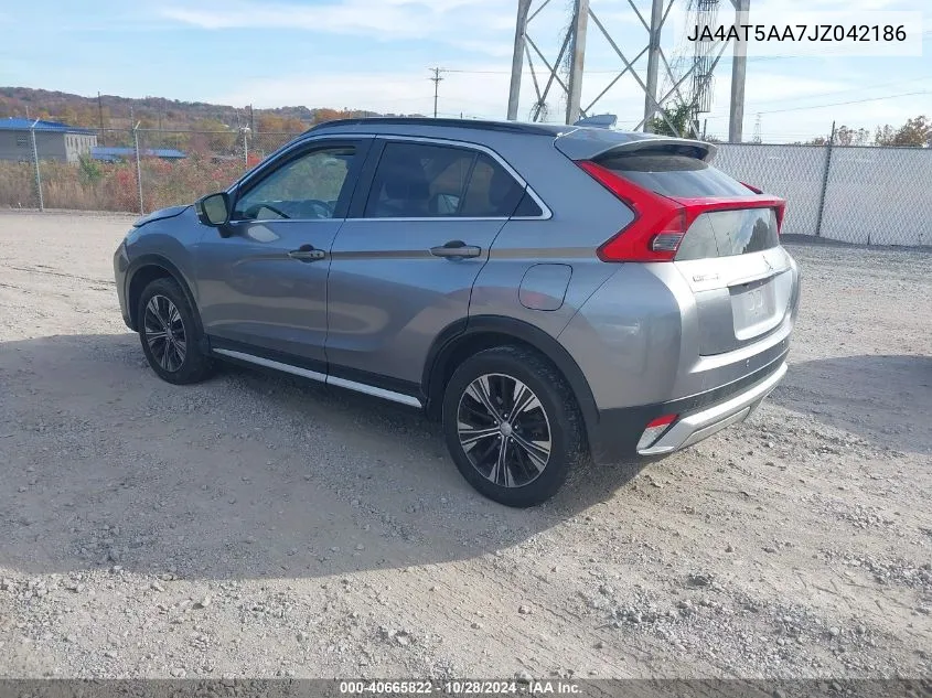 2018 Mitsubishi Eclipse Cross Sel VIN: JA4AT5AA7JZ042186 Lot: 40665822