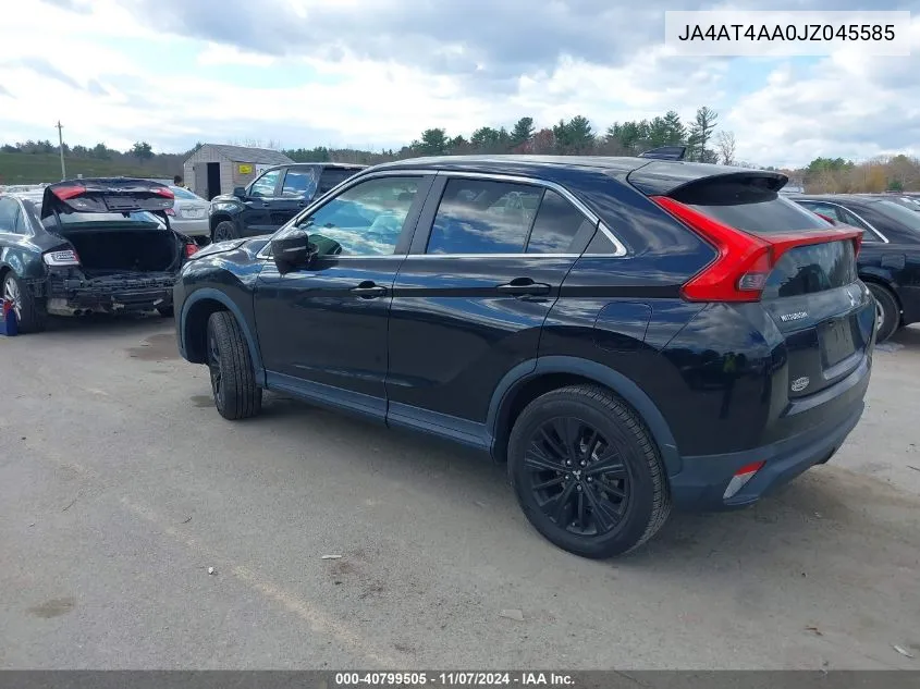 2018 Mitsubishi Eclipse Cross Le VIN: JA4AT4AA0JZ045585 Lot: 40799505