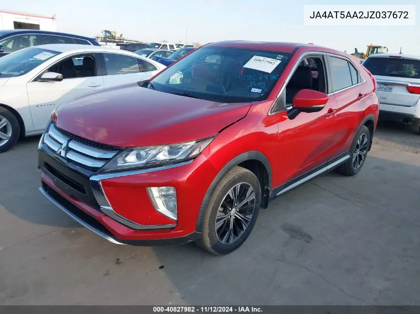 2018 Mitsubishi Eclipse Cross Sel VIN: JA4AT5AA2JZ037672 Lot: 40827982